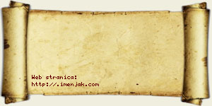 Isak Stojadinović vizit kartica